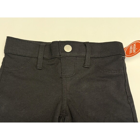 Wonder Nation French Girls Sz 4-5 Shorts Black  Pull On Adjustable Waist  New - Picture 3 of 6